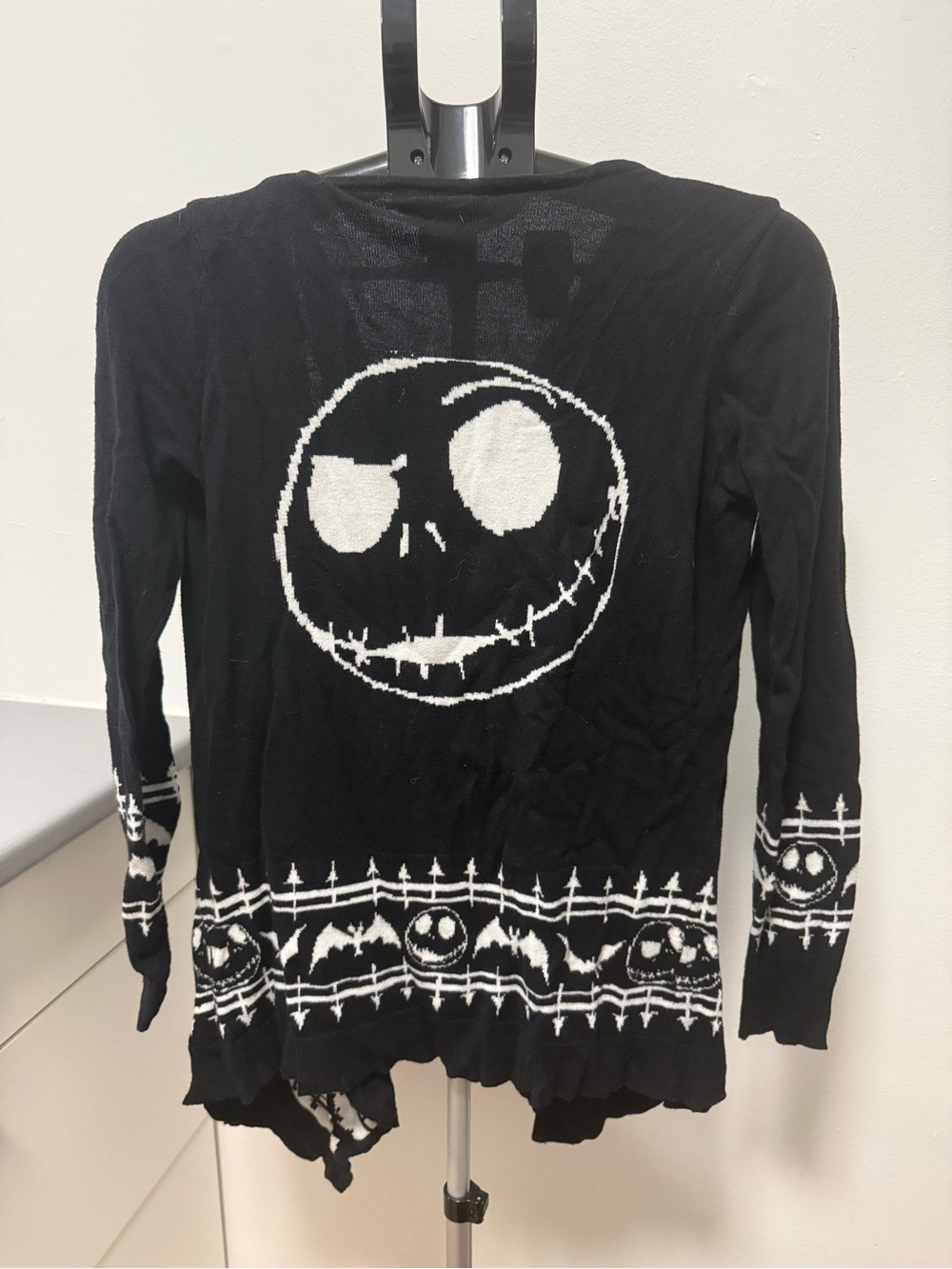 Disney Tim Burton’s The Nightmare Before Christmas Open Front Cardigan – XS